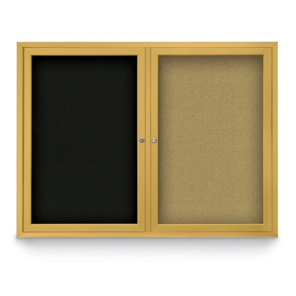 Corkboard, Black/Black, 72" x 48"